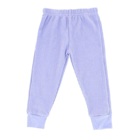 Rene Rofe Toddler Girl's Waffle Thermal Long Underwear 2-Piece Set - Picture 3 of 5